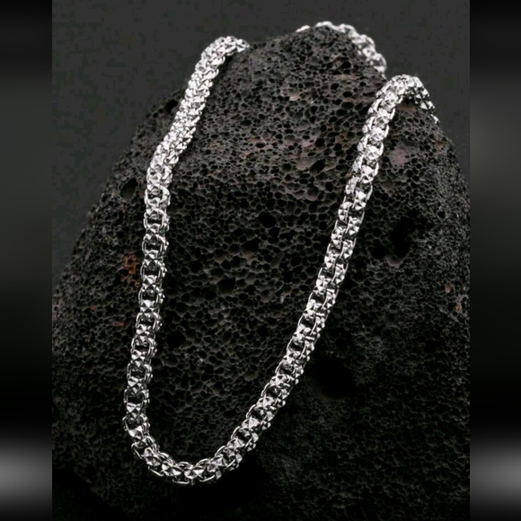 Other - 5mm Elegant Stainless Steel Silver Chain Hip Hop Necklace 24"